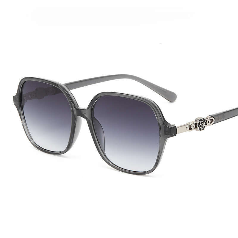 Fashion Sunglasses Camellia Floral Design with Gold Plated Accents and UV Protection for Driving Outdoor 1 Daily Wear Gift High Quality Texture