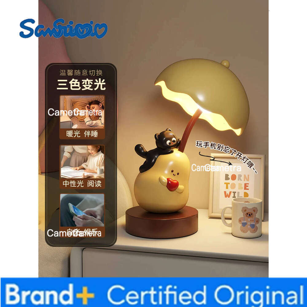 Sanrio Home Decor Cartoon Animal Sculpture Ornaments Decorative Table Lamp Bedroom Bedside Birthday Christmas Gift Cute Night Light H260128
