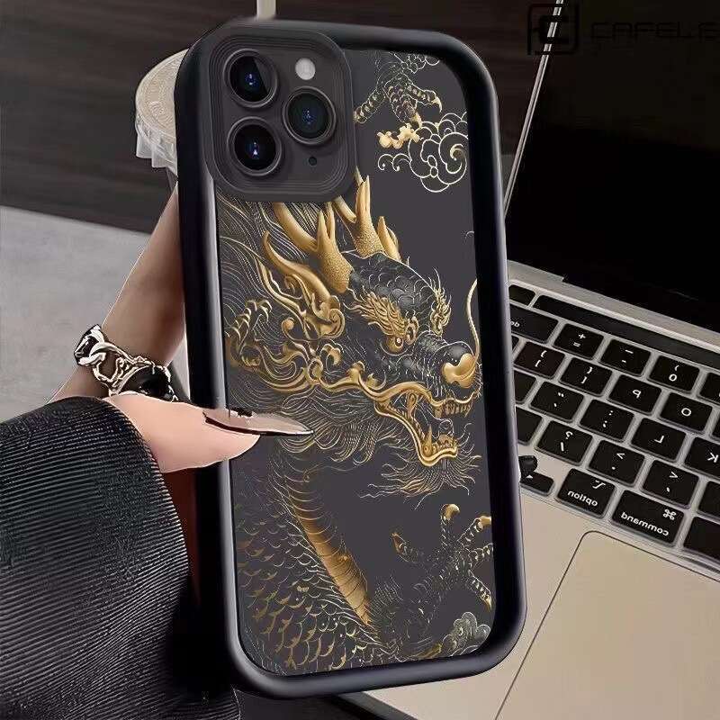 Chinese Dragon Case for Apple 15 Max, National Trend 13/12 Creative 11 Pro/14 Pro Max/15 S260128