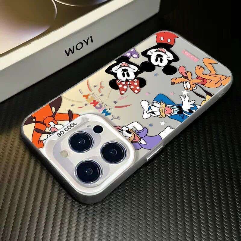 Mickey Mouse House of Wonders Compatible with Apple 16 Pro Max Phone Case for Women 15 Colorful Silver 14 Fashionable 12 Unique 11 New Model 13 S26012