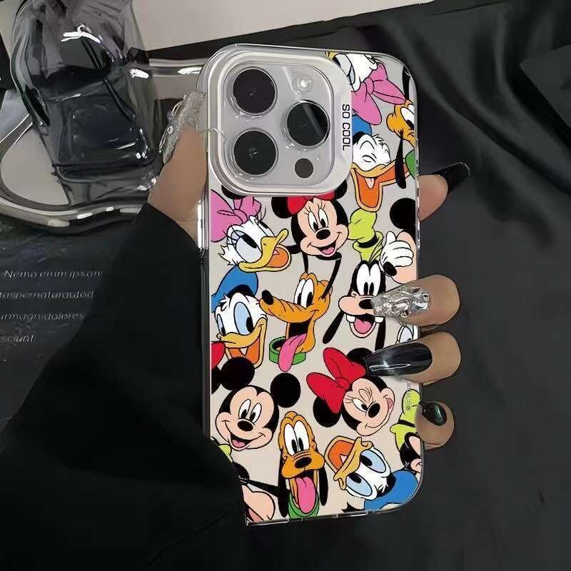 Mickey Family Avatar Compatible with Apple 15 Pro Phone Case iPhone 12 Shockproof 13 Cute XS Max Hard S260128 dca