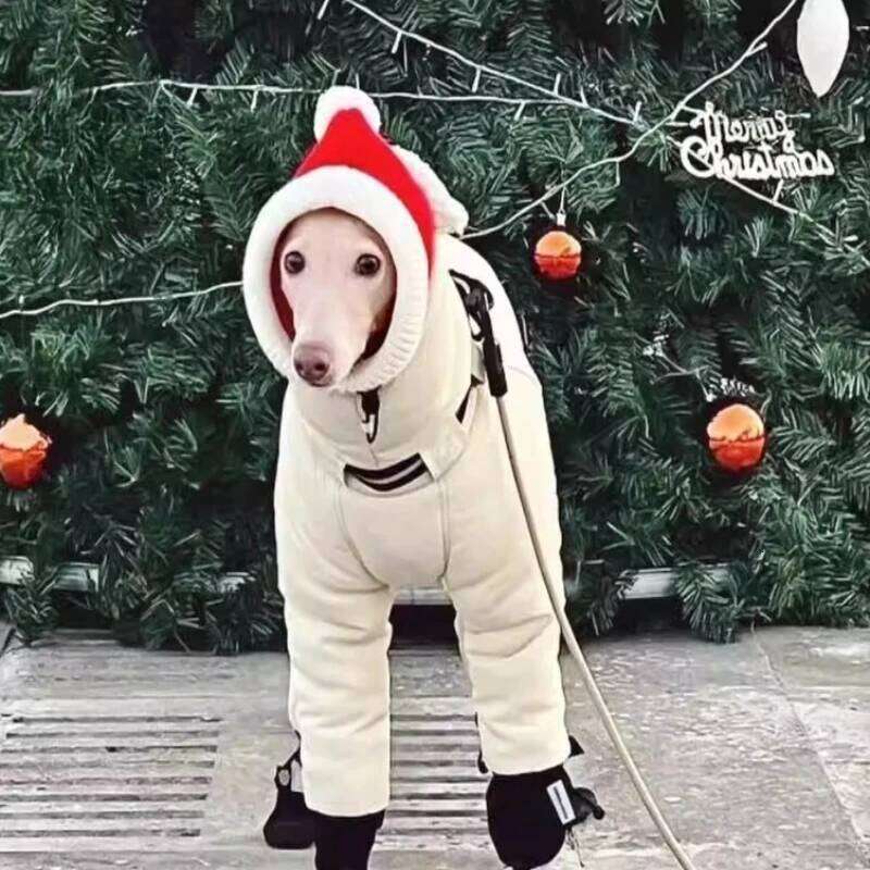 Winter Versatile Cotton Greyhound Dobbin Alaska Large Dog Cold Clothes Pet Outfits Puppy Warm Jackets XJ260127