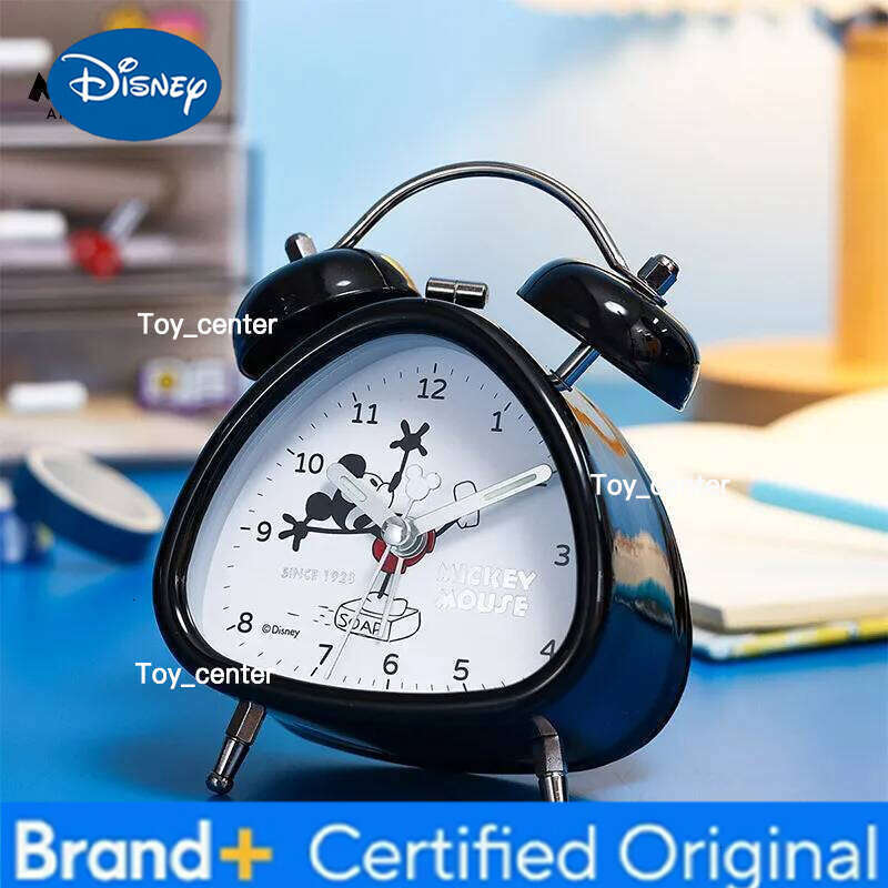 Disney Marvel For Children Alarm Clock Triangle Case Spider Man Frozen Mickey Mouse Snow White Boy Girl Student Kid Unsex Quartz H260128