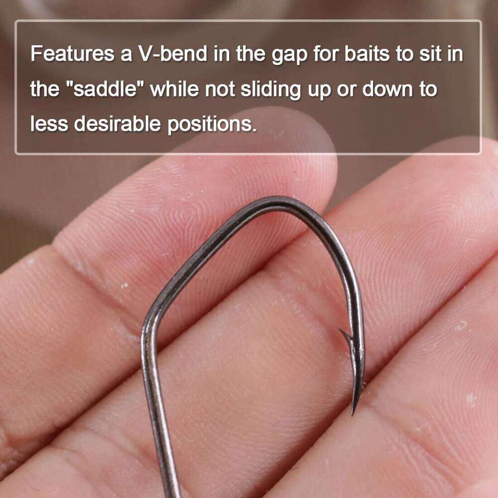 FishTrip Catfish Big River Hooks 25-100pcs Fishing Live Bait Offset Hook Saltwater Freshwater High Carbon Steel Z260128