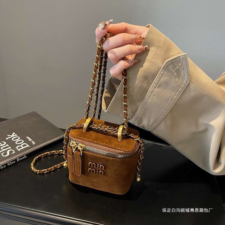 Korean Niche Ins Mini Small New Fashion Matte Box Trendy Chain Shoulder Crossbody Bag