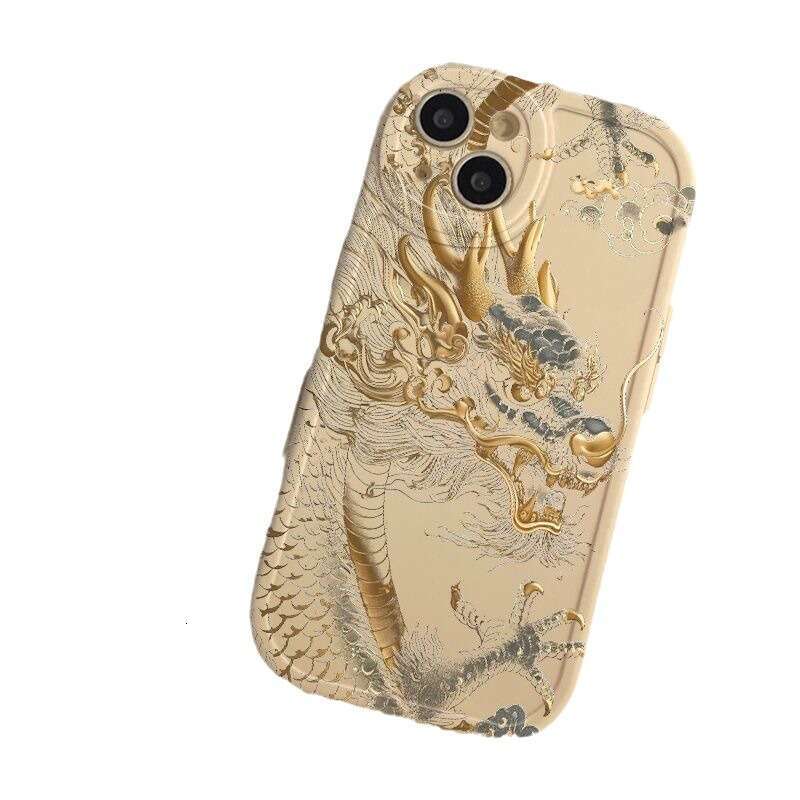 Xiangyun Golden Dragon Case Apple 15 Pro Max, National Style New Model for 16 Plus/14 Pro/13/12/X S260128