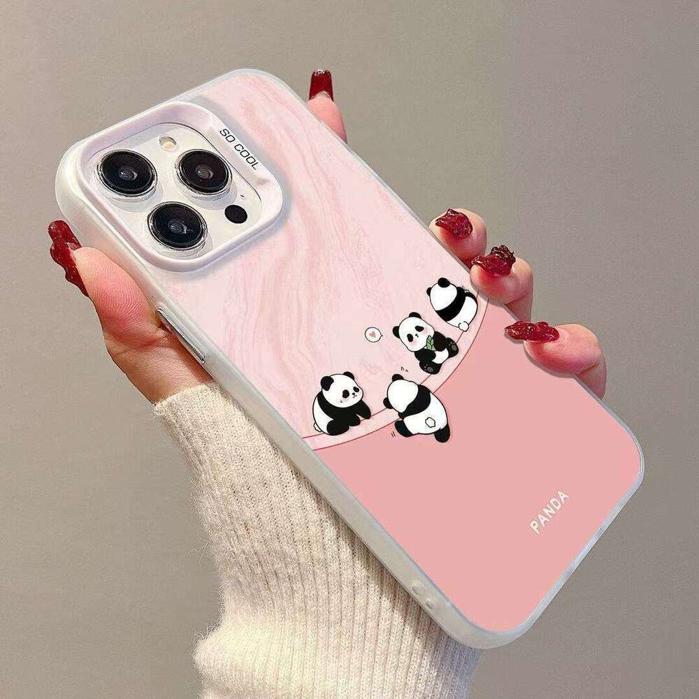 Four Pandas Compatible with Apple 15 Max Phone Case iPhone 16 Cute 14 Pro Girly 17 New Model S260128