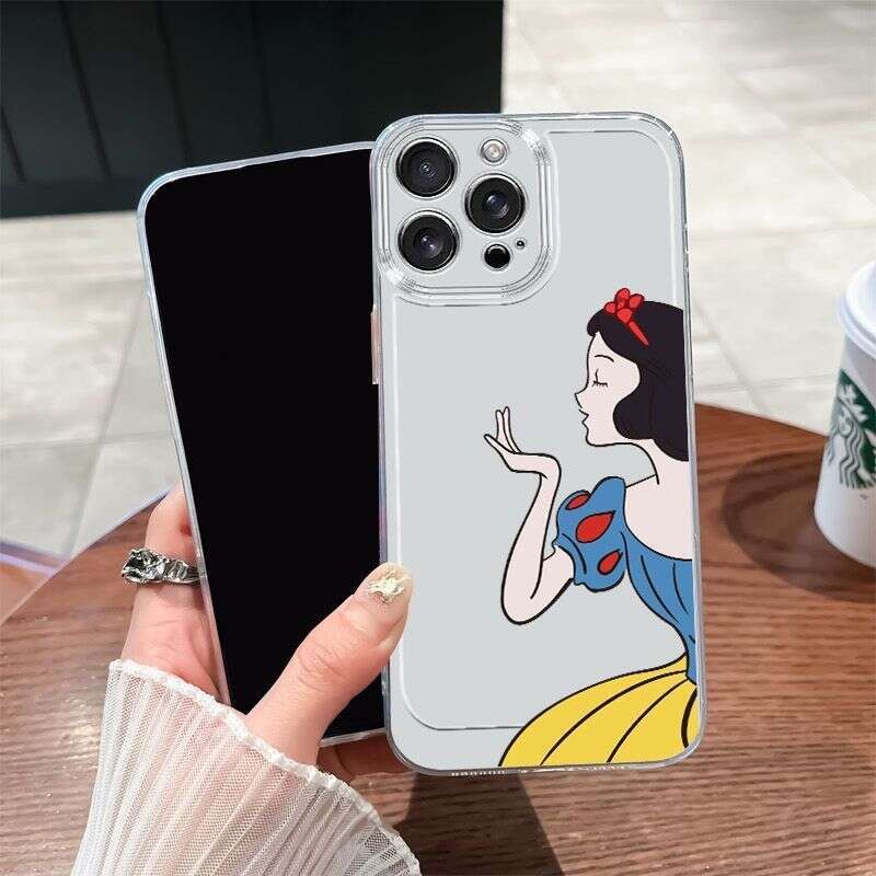 Snow White Compatible with Apple 16 Plus Phone Case iPhone 15 New 14 ROMAX/13/12/11 Transparent S260128