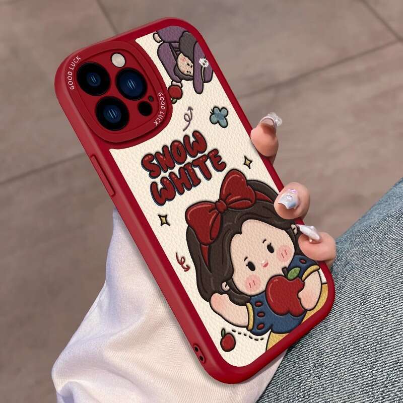 Apple 16 Pro Max Phone Case 15 Plus Painted 14 Lambskin 13 Snow White 12 Full Coverage 11 S260128