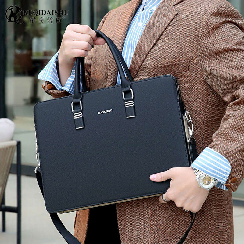 Luxury Shoulder Bags New Cool Kangaroo Shaped Double Zipper Men S Laptop Business Single Crossbody Bag SENYY