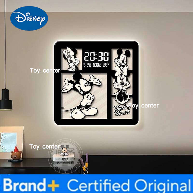 Disney Home Painting Creative Cartoon Children Dining Room Decor Clock Modern Design Wall Watch H260128