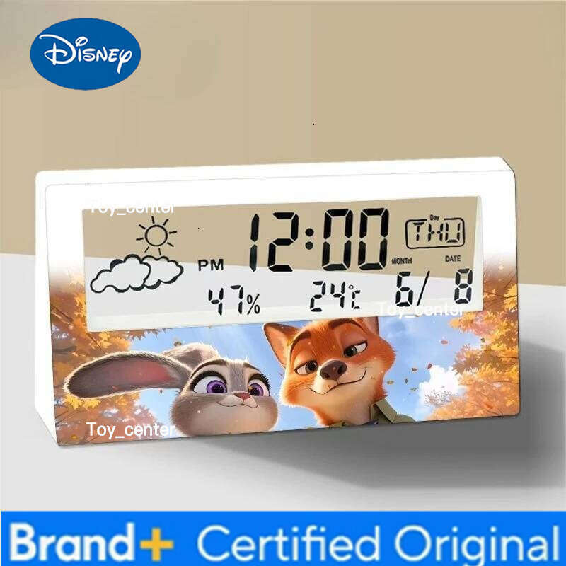 Disney Zootopia Judy Nick Creative High-Appearance Electronic Cartoon Student Dormitory Multifunction Alarm Clock H260128