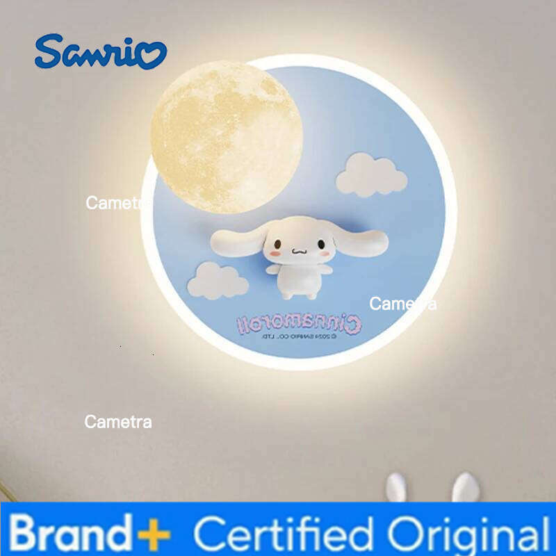 Sanrio Children's Bedside Lamps Cute White Big Eared Dog Light Romantic Warm Baby Princess Room Boy Girl Bedroom Wall Lights H260128