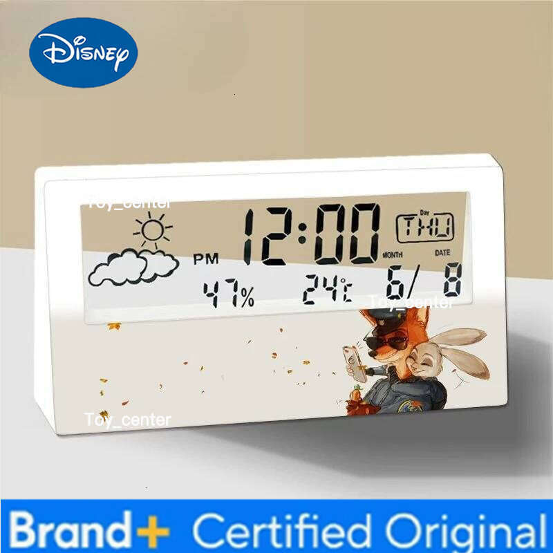 Disney Zootopia Judy Nick Creative High-Appearance Electronic Cartoon Student Dormitory Multifunction Alarm Clock H260128