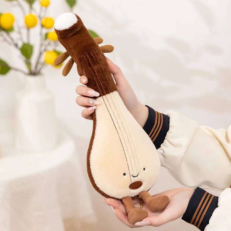 Cute Musical Plush Toy Soft Violin 30cm Guitar Pipa Tuning Fork Note Stuffed Doll Instrument Gift for Kid Music Lover Home Decor Y260128