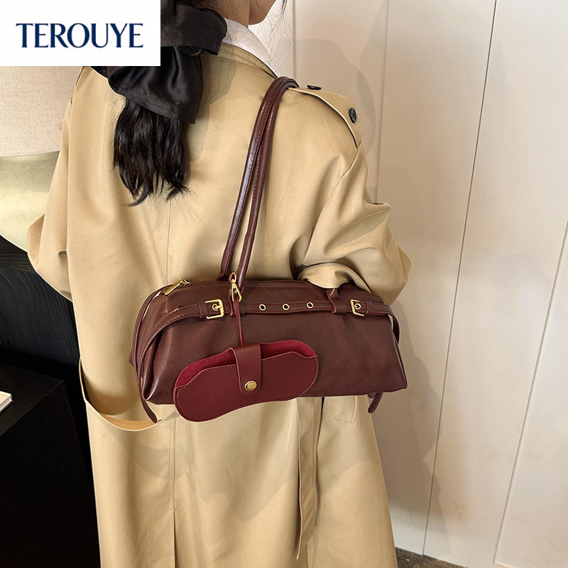 TEROUYE New Autumn/Winter French Style Light Luxury Retro Design Underarm Bag Trendy Versatile Design Large bag Capacity Women's Handbag