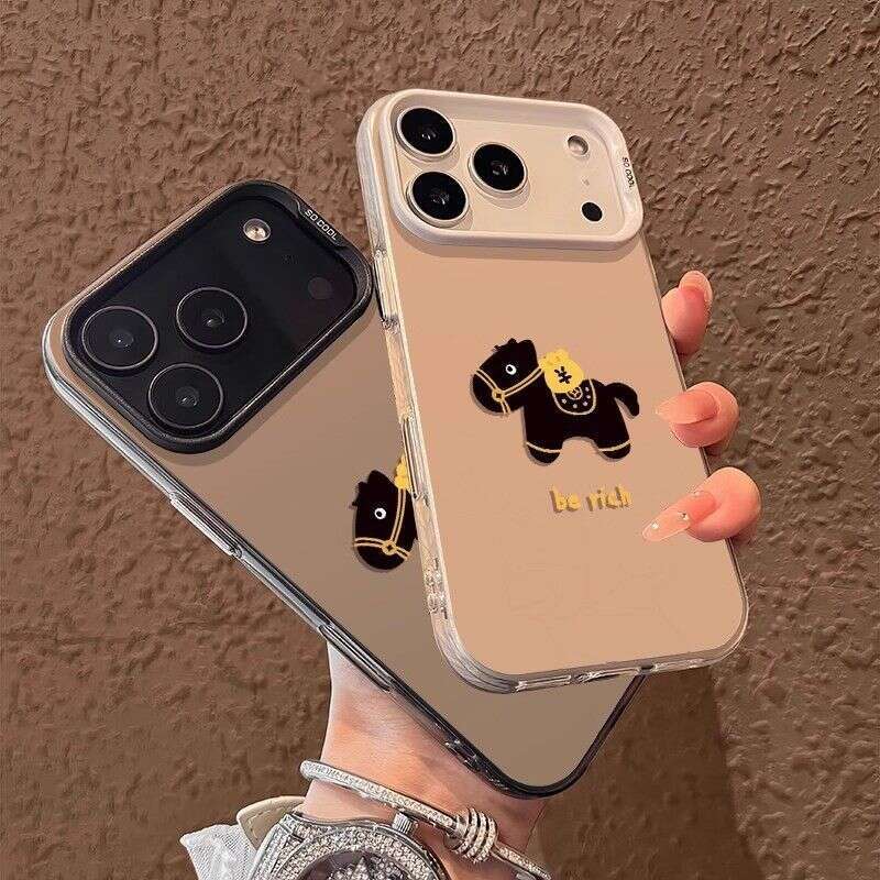 of the Horse Suitable for Apple Phone Case iPhone 17 Pro Cute Ins Style New Year Prosperity Text S260128