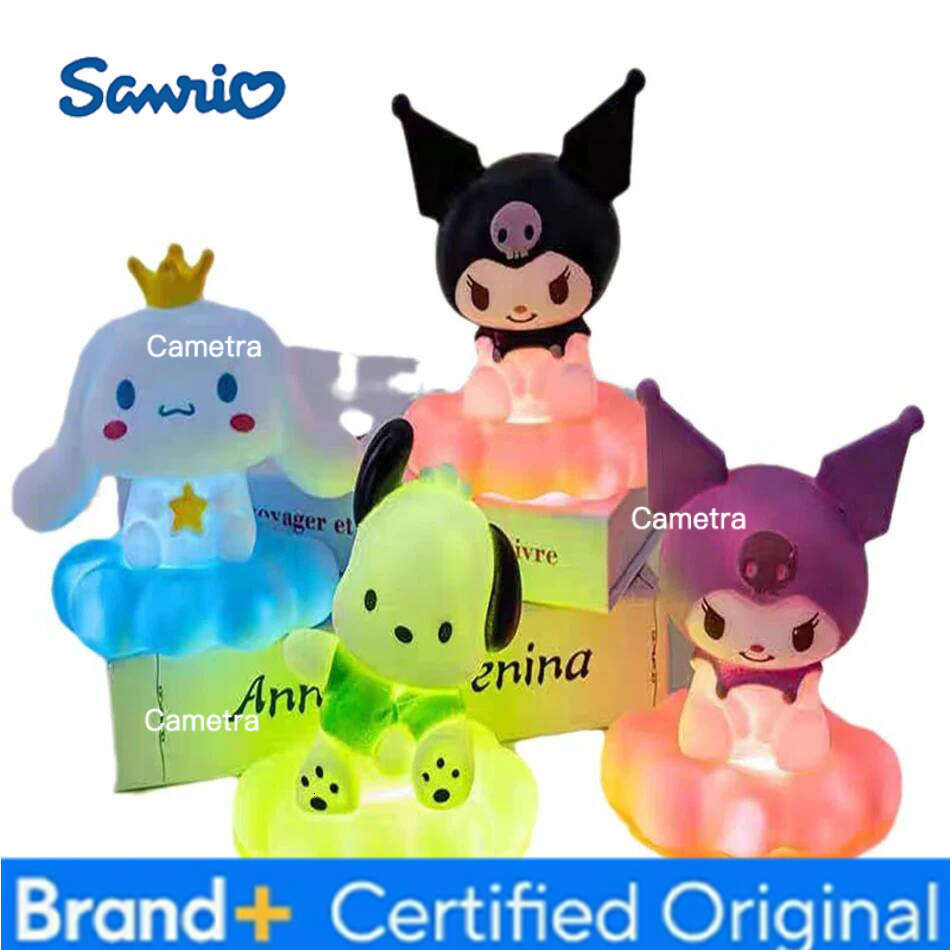 Sanrio Kuromi Night Cute Anime Soft Bedroom Bedside LED Light Room Decoration Christmas Children's Toy Gift H260128