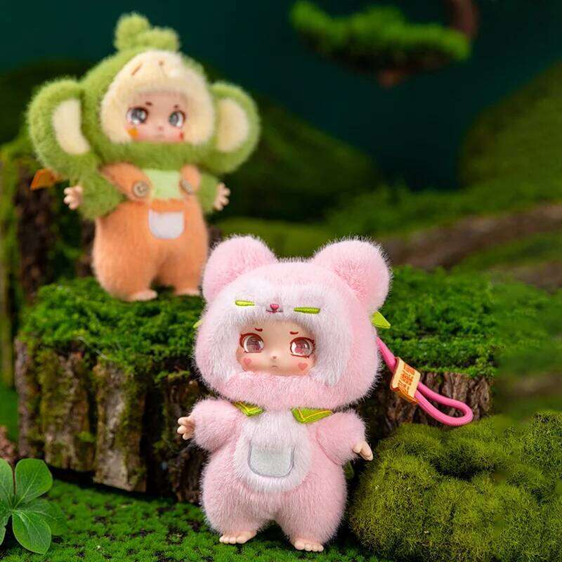 20cm/7.87in Cute Fox and Monkey Vinyl Popular Stuffed Plush Toys for Kids Birthday Creative Christmas Gift Home Decor Y260128