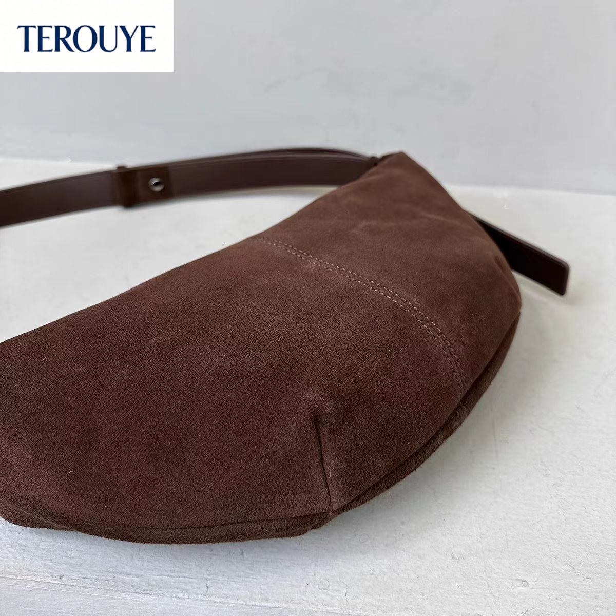 TEROUYE autumn and winter new Korean style bag niche design versatile style suede women's underarm bag retro shoulder bag