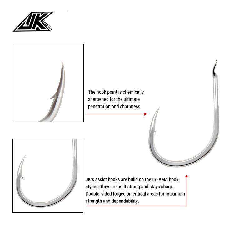 JK EXIH-100PCS Light Fishing Silver Flat Iseama Hook High carbon steel Fish Hooks Japan Barbed Chinu Sea Fishhook Z260128