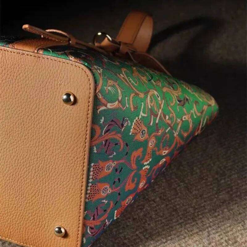 New Chinese Style Sichuan Silk Brocade Flag Dress Shoulder Bag Traditional National Trend Basket Handbag luxury bag tote bag Xiu Lai Si