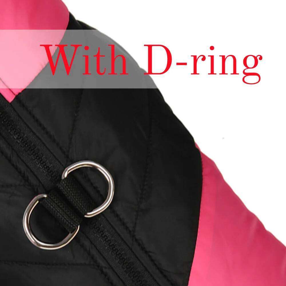 Pet Jacket D-ring Warm Dog Vest Winter For Small Medium Dogs Cats Waterproof Puppy Coat With High Collar Schnauzer XJ260127
