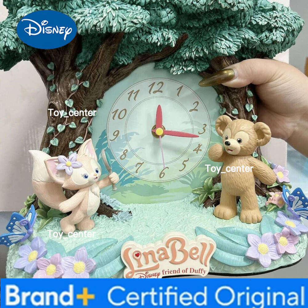 Disney Shanghai Official Linabell Duffy alarm watch ornaments cartoon little fox wall clock gift H260128