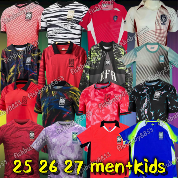 2026 2027 South Korea National Team Soccer Jerseys Retro 02 04 Home Away HEUNGMIN SON HWANG SHIRTS KANG IN LEE KWON 22 23 24 25 26 27 Men Kids Kit Football Shirts