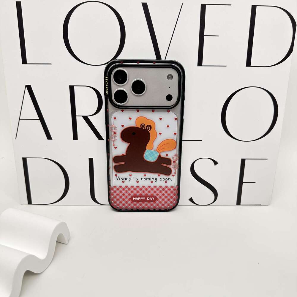 Trendy Brand Vitality Shell New Year Cartoon Pony Compatible with iPhone 17 Max Apple Phone Case Shockproof 16 Pro S260128