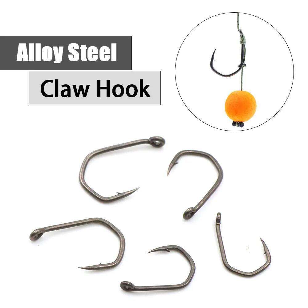 10pcs Carp Claw PTFE Coating Micro Barbed Alloy Steel Super Sharp Hook For Method Feeder Fishing Accessories Z260128