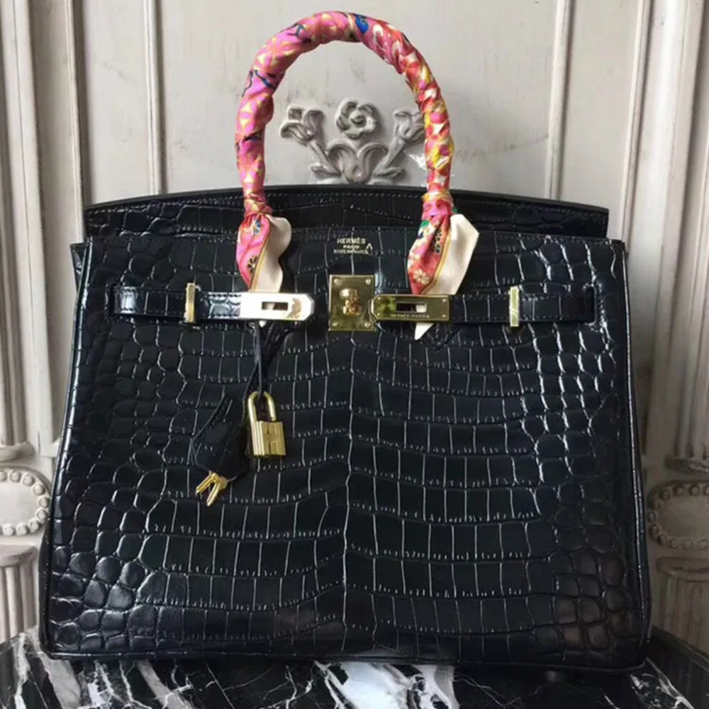 Designer 7A cowhide biriss Quality tote bag Alligator Designer evening leather handbags purses woman hand hands s for women with the original hardware Crocodilesss