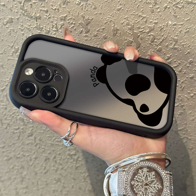 Squatting Panda Compatible with Apple 15 Max Phone Case Cartoon iPhone 14 Cute 13 Creative 12 Pro S260128