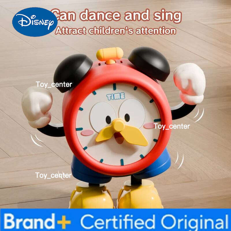 Disney Electric Dancing Clock Mobile Toy with Music and Light Singing Interactive Function Educational for 3 Years Kids Birthday Gift H260128