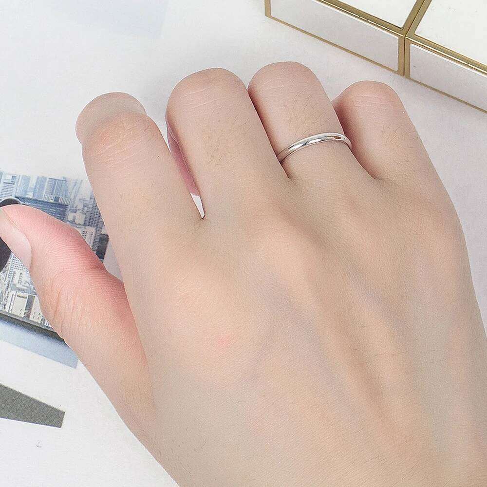 Free Engraving Fashion 100% 925 Sterling Silver Smooth Plain Dome Comfort Wedding Ring For Men & Women Jewelry Gift XJ260127