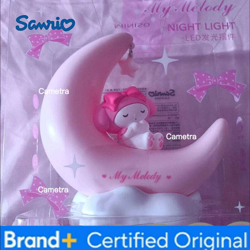 Sanrio Kawaii My Melody Moon Led Cute Girl Night Light Cartoon Light-up Ornament Children's Birthday Gift H2601281