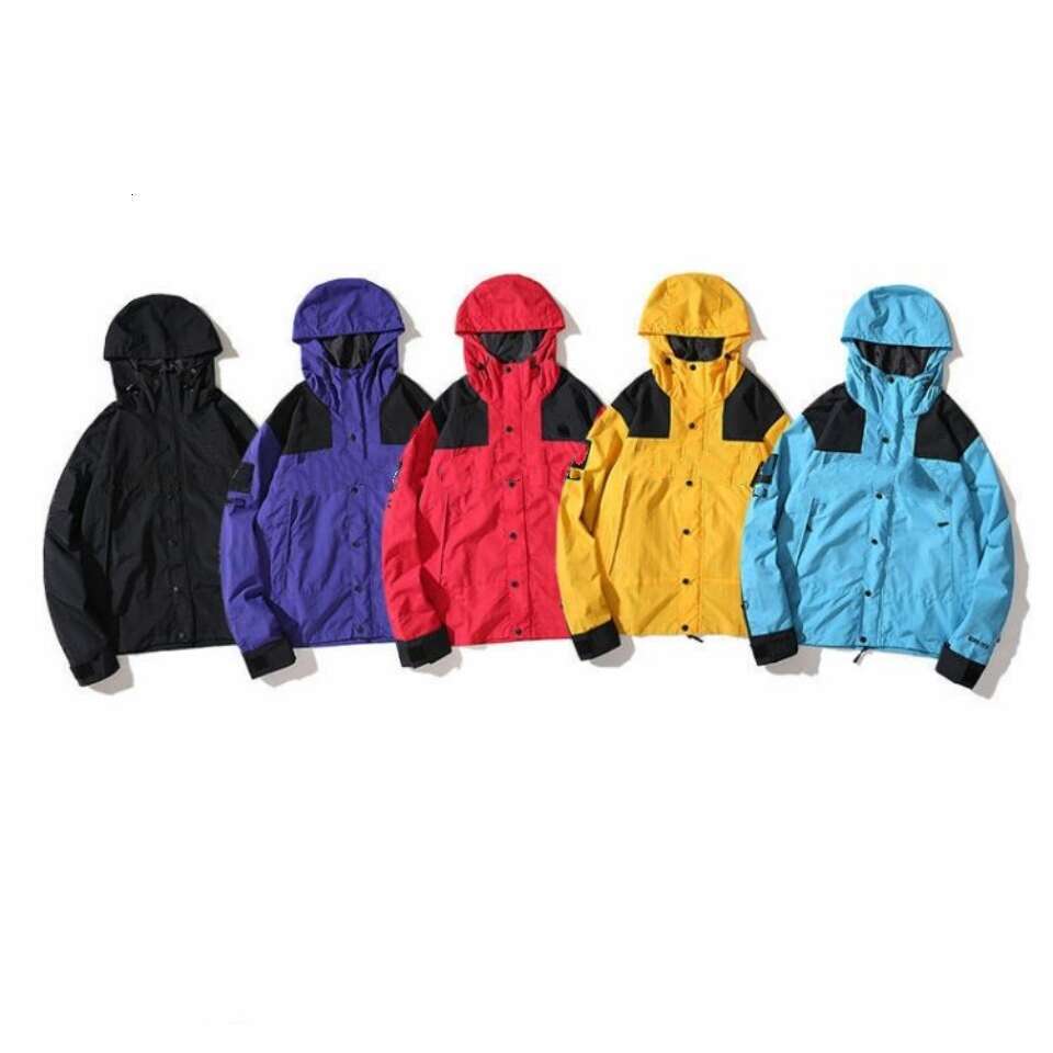 windbreaker winter jacket designer jacket zipper jacket geometric streetwear outdoor contrast color top loosed coats fashion printing casual windcheater unisex