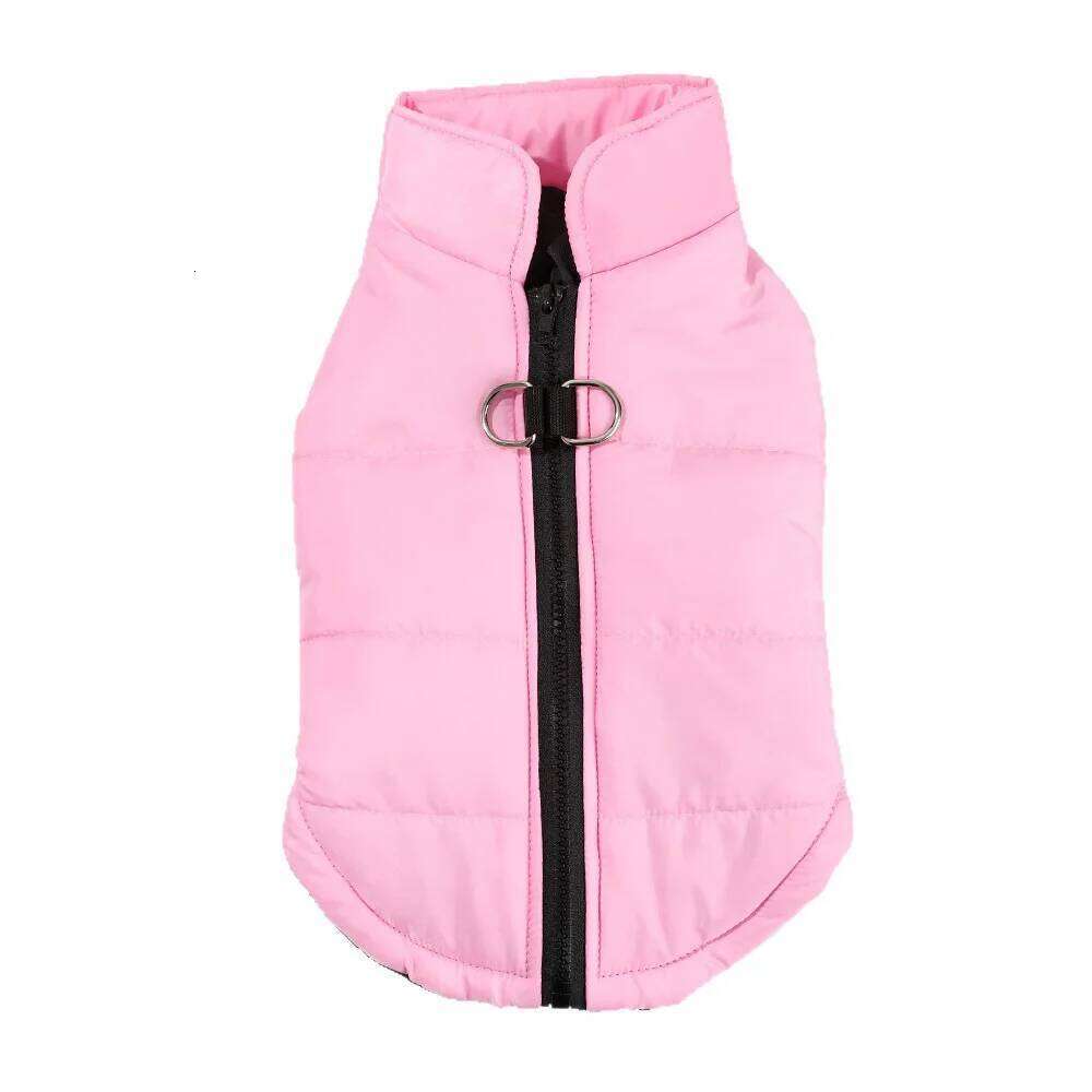 Pet clothing for autumn winter, thick dog clothing, warm cotton jacket, solid color vest, waterproof and windproof jacket XJ260127