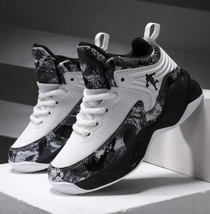 New Boys Fly Brand Basketball Shoes for Kids Sneakers Thick Sole Non-slip Children Sports Shoes Child Boy Basket Trainer Shoes Z 1.28-1