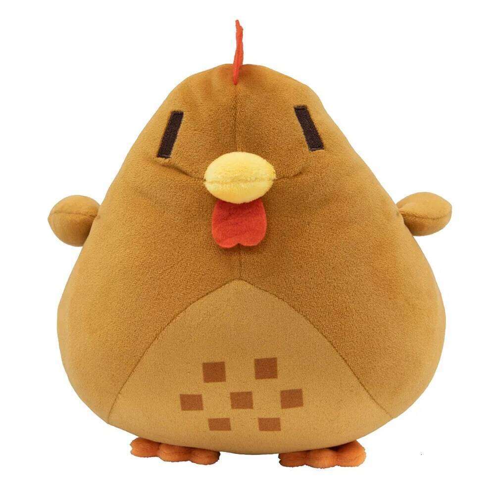 20cm Plush Cartoon Game Soft Animal Chicken Pillow for Kids Accompany Toy Room Decor Y260128