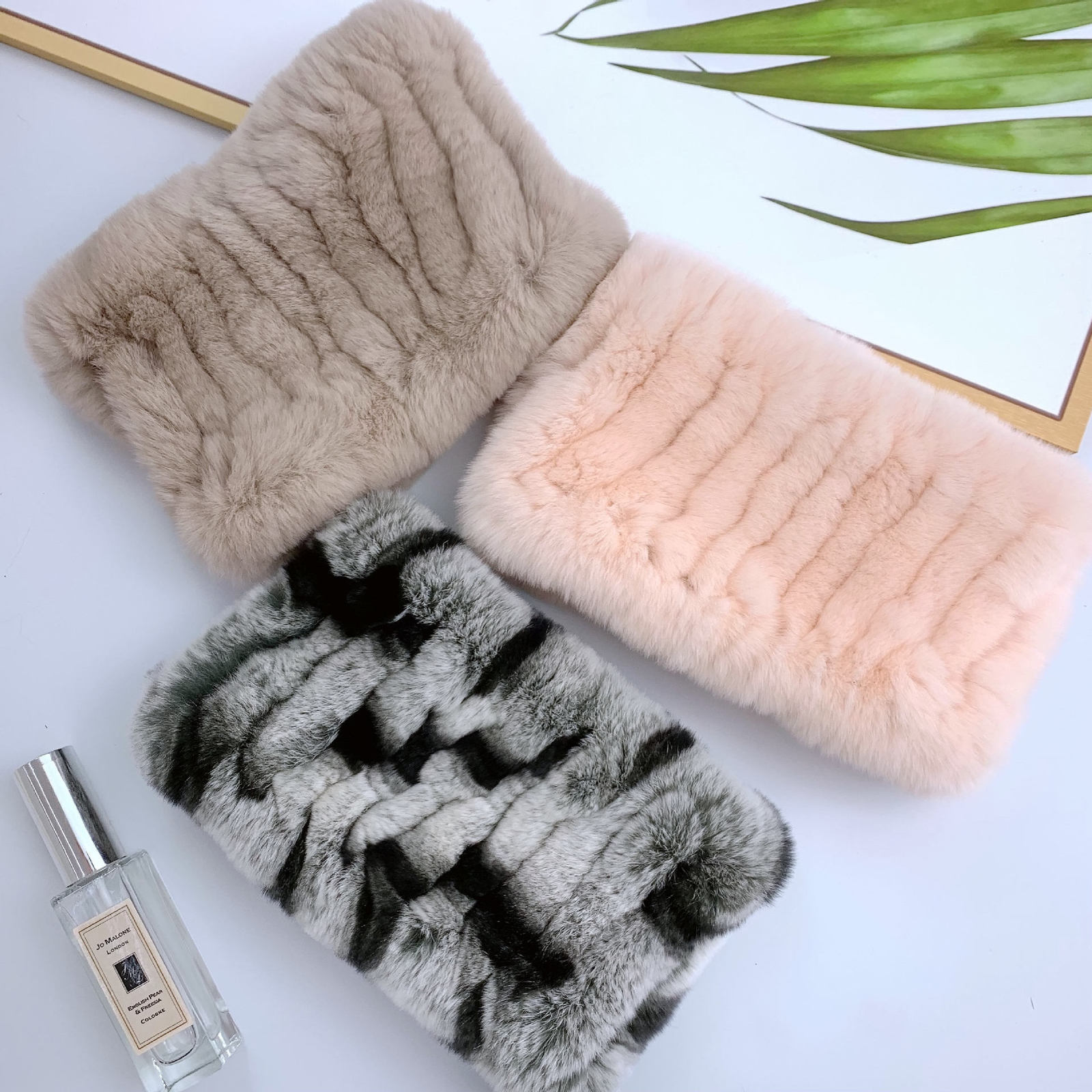 Winter Girls Mink Fur Headband Scarf Natural Warm Mink Fur Scarf Women Knitted Elasticity Mink Fur Scarves 251112