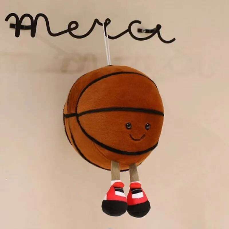 18/25cm Latest Basketball and Football Simulation Stuffed Plush Toy Cartoon Anime Cute Gift for Children Fun Doll Y260128