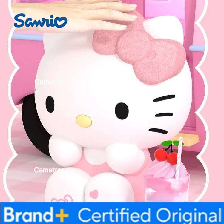 Sanrio Kawaii Hello Kitty Luminous Toy Bedroom Bedlight Anime Hellokitty NightLamp Desktop Decor Ornaments For Girls Gifts H260128