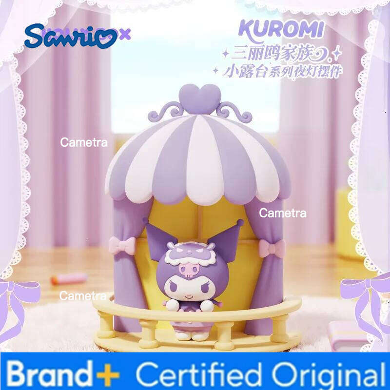 Sanrio New Genuine Stock Family Small Terrace Series Night Light Blind Box Refrigerator Magnet Ornament Cute Toys Birthday Gifts H260128