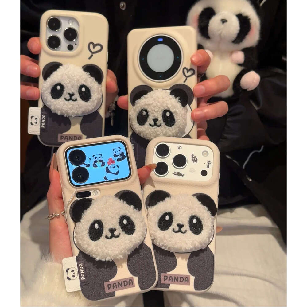 Panda Plush Apple 17promax/16pro Anti-fall 15Pro All-inclusive 13PRO Phone Case 14PRO S260128