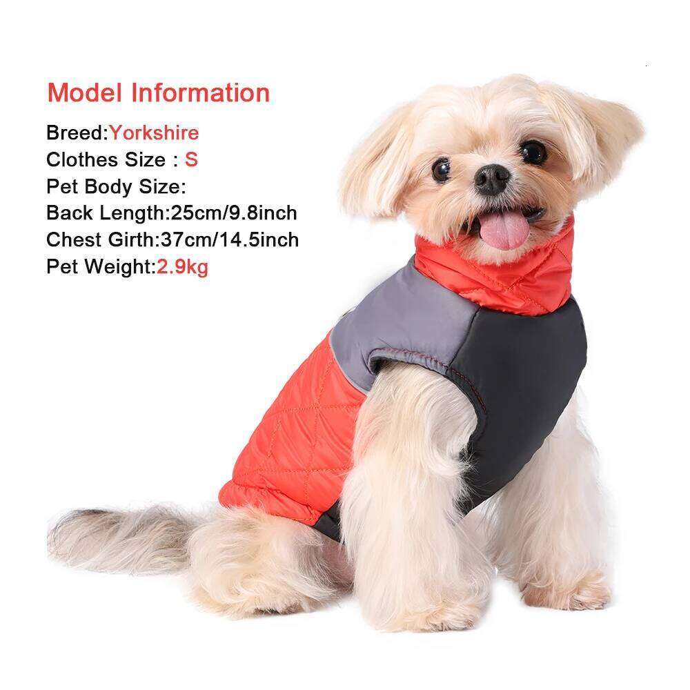 Waterproof Small Dog Coat Autumn Winter Warm Pet Clothes For Dogs Cat Safety Reflective Puppy Vest Jacket Chihuahua Pug Costume XJ260127