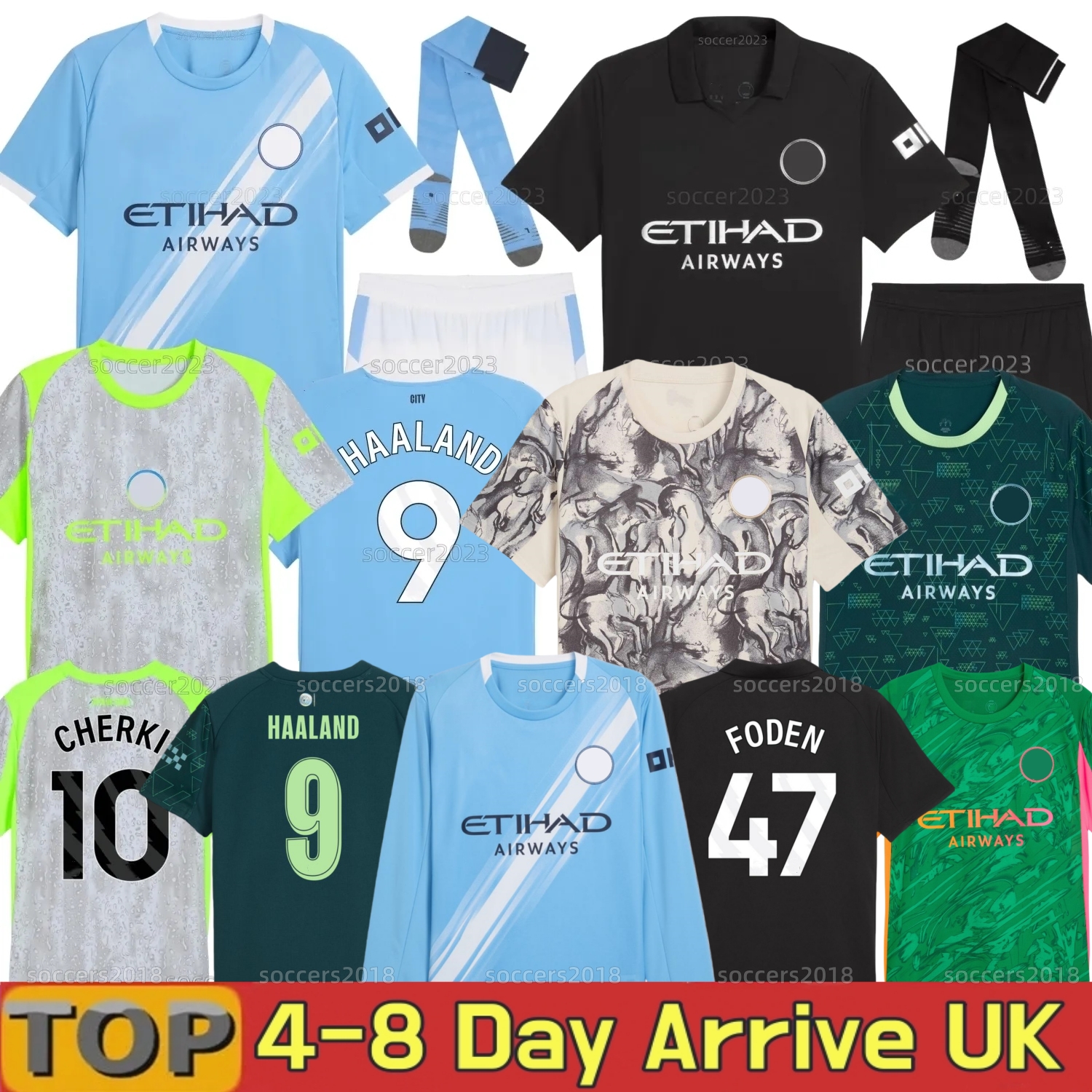25 26 Man City HAALAND soccer jerseys FODEN MARMOUSH CHERKI GREALISH KOVACIC FERRAN 2025 2026 Player football shirt uniforms men kids kit RODRIGO VITOR REIS KHUSANOV
