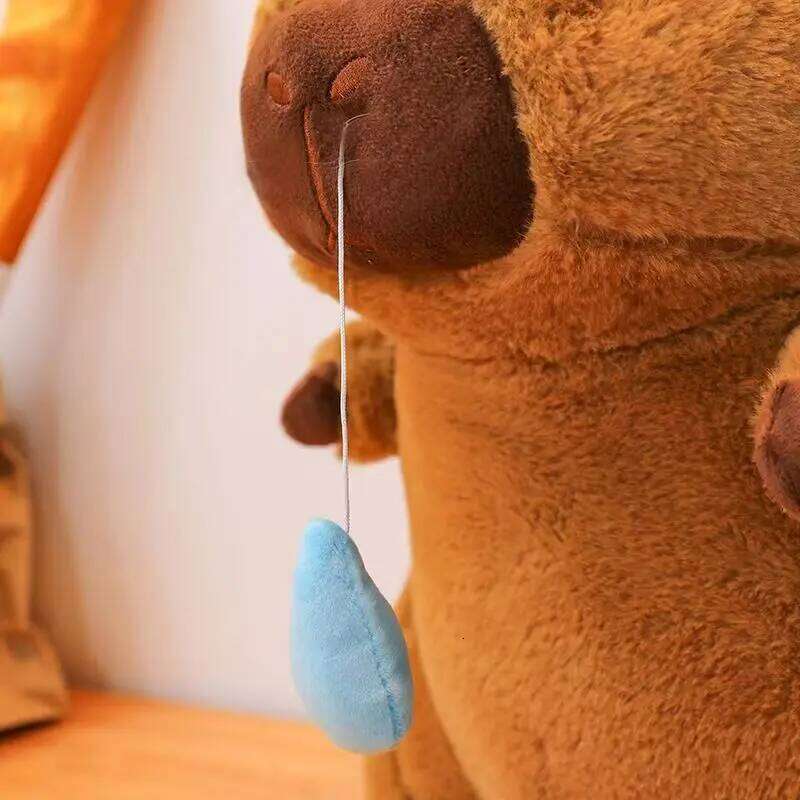 1-3pcs Big Capybara Plush Toy Cute Capibara Stretch Snot Funny Fluffy Doll Kawaii Stuffed Animals Birthday Gift Home Decor Y260128