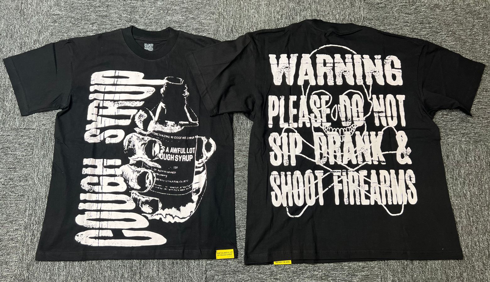 Men's T Shirts 25 High Quality THAT'S A AWFUL LOT OF COUGH SYRUP Cotton Crew Neck T-Shirt Short Sleeve A1