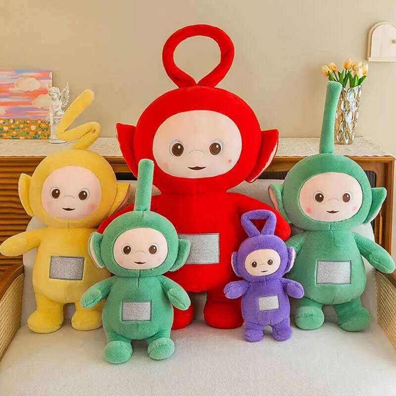 35/45cm Cute Antenna Baby Girl Sleeping Accompanying Cloth Children Soothing Cartoon Doll Pillow Y260128